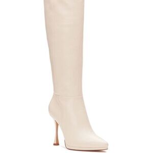 Peviolia Leather Knee High Boots